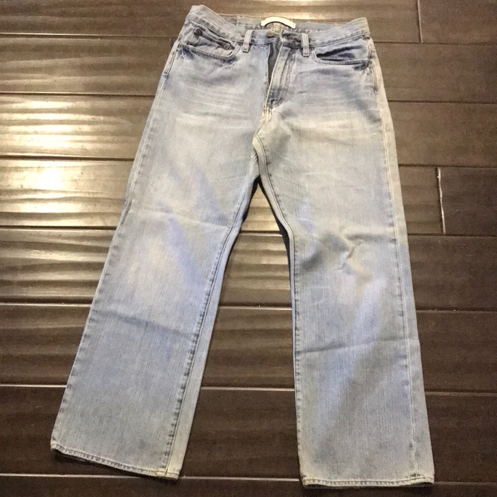 Brand is “Express”. Size is 31W x 30L.